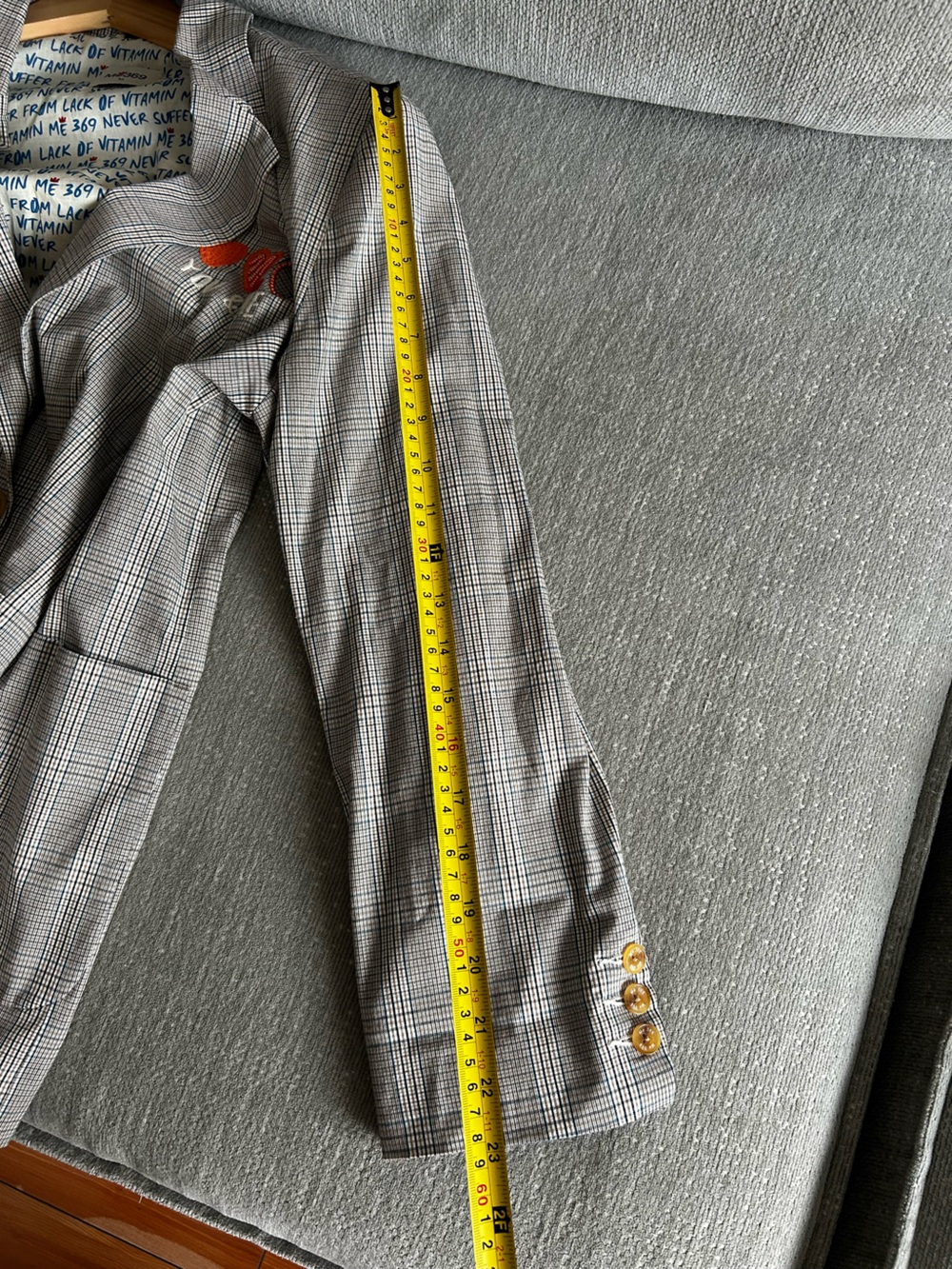 Me369 Freya Checks Hello Blazer Size M Womens Preppy - Picture 13 of 16